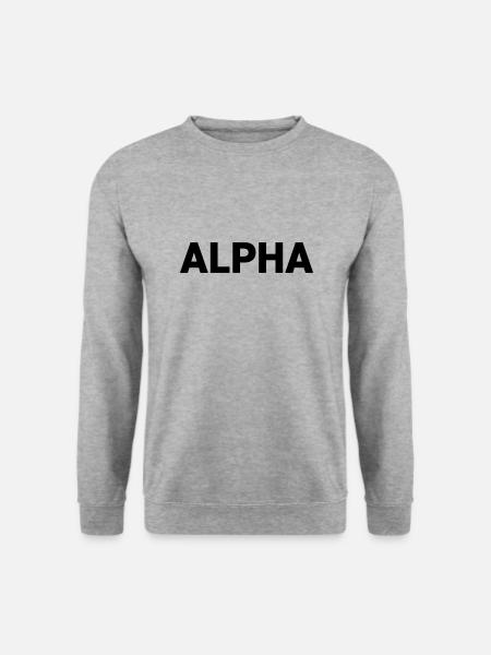 Alpha Dark Pack Rank - Unisex Pullover - Weißgrau meliert