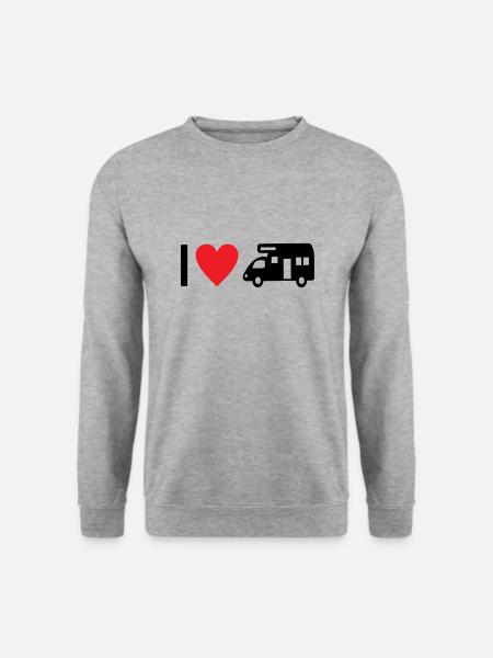 I love Camping - Unisex Sweatshirt - salt & pepper