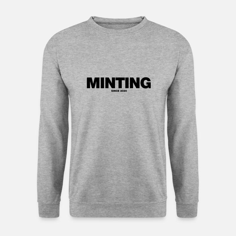 NFT Minting Since 2020 (black) - Unisex Pullover - Weißgrau meliert