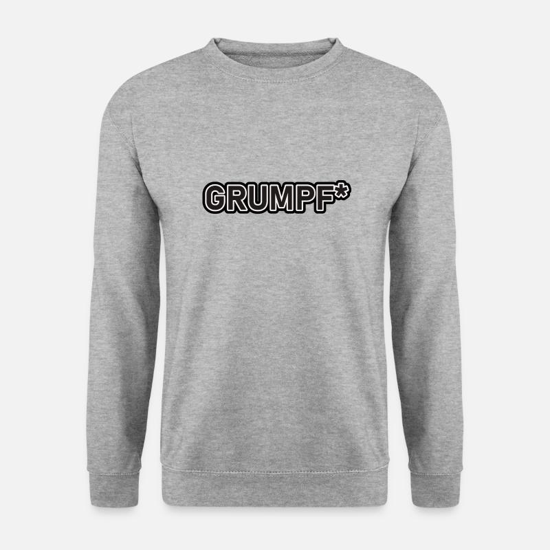 GRUMPF* - Unisex Pullover - Weißgrau meliert