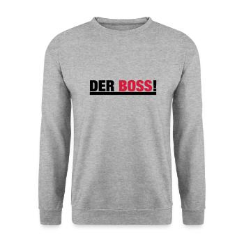 LE PATRON - Sweat-shirt Unisexe - gris chiné - Devant - Alina (178cm) & Michal (187cm)