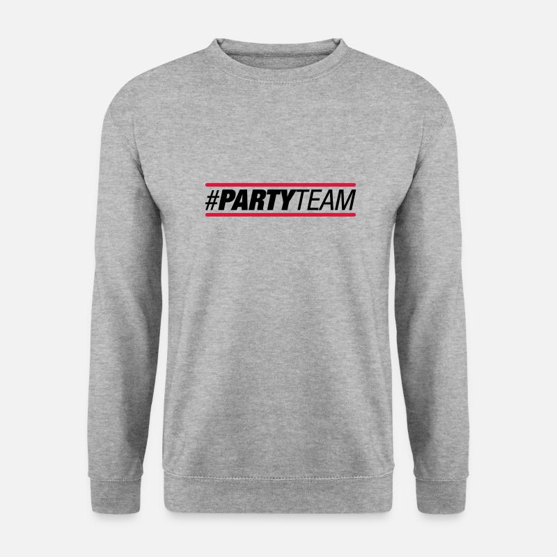 party_team_au2 - Unisex Pullover - Weißgrau meliert