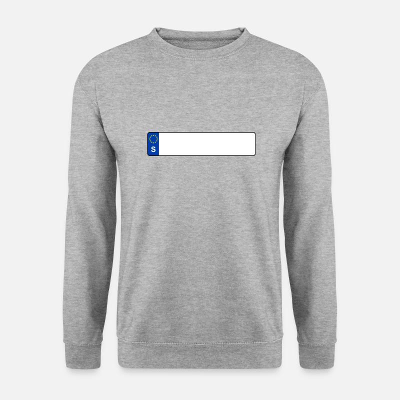 Kennzeichen S - Unisex Pullover - Weißgrau meliert