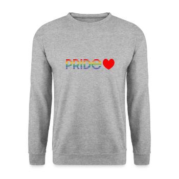 Pride rainbow love LGBT lgbtqi queer - Unisex Sweatshirt - salt & pepper - Front - Alina (178cm) & Michal (187cm)