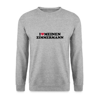 Zimmermann - Unisex Pullover - Weißgrau meliert - Vorne - Alina (178cm) & Michal (187cm)