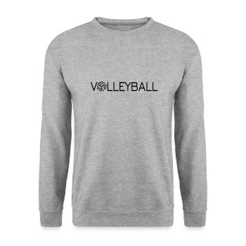 Volleyball - Unisex Pullover - Weißgrau meliert - Vorne - Alina (178cm) & Michal (187cm)