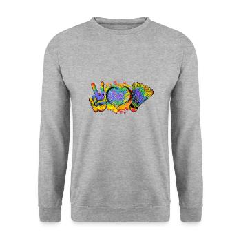 Badminton Player Sport Badminton I Gift - Unisex Sweatshirt - salt & pepper - Front - Alina (178cm) & Michal (187cm)