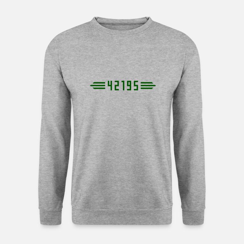 Marathon 42195 Meter - Unisex Pullover - Weißgrau meliert