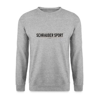 Schrauber Sport - Unisex Pullover - Weißgrau meliert - Vorne - Alina (178cm) & Michal (187cm)
