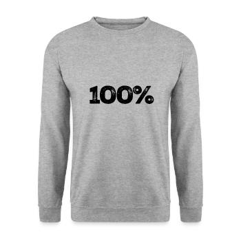 100% - Sweat-shirt Unisexe - gris chiné - Devant - Alina (178cm) & Michal (187cm)