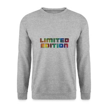 Limited Edition - Unisex Pullover - Weißgrau meliert - Vorne - Alina (178cm) & Michal (187cm)