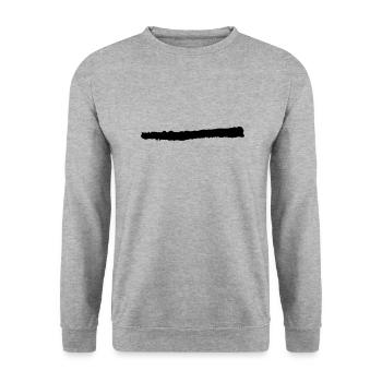 line - Unisex Pullover - Weißgrau meliert - Vorne - Alina (178cm) & Michal (187cm)