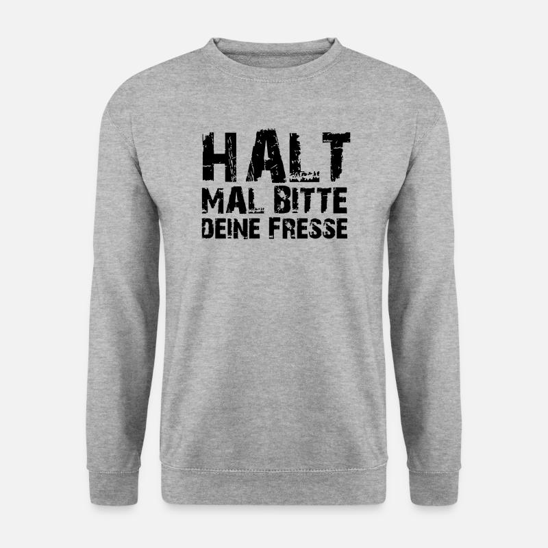 hmbdf - Unisex Pullover - Weißgrau meliert
