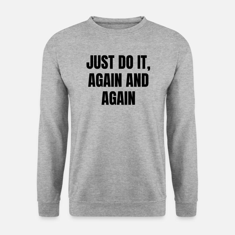 Fitness Machen - Unisex Pullover - Weißgrau meliert