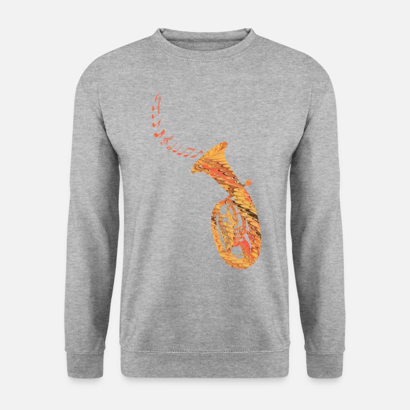 tenorhorn e 118 - Unisex Pullover - Weißgrau meliert