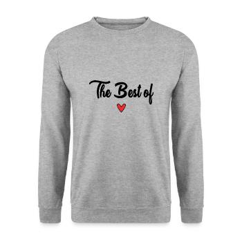 HAPPY FATHER'S DAY. DAD. FATHER'S DAY. FATHER - Unisex Sweatshirt - salt & pepper - Front - Alina (178cm) & Michal (187cm)