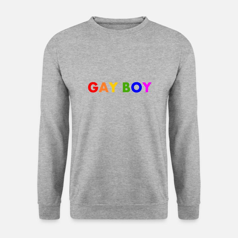 Gay boy - Unisex Pullover - Weißgrau meliert