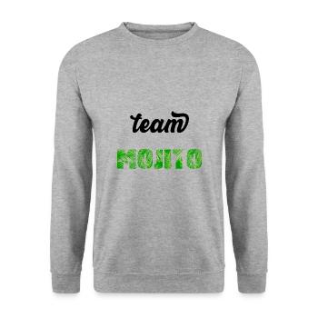 Team MOJITO - Unisex Sweatshirt - salt & pepper - Front - Alina (178cm) & Michal (187cm)