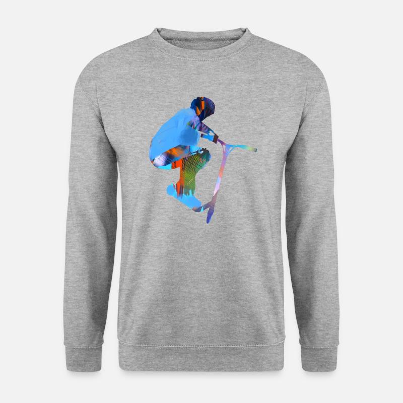 Stuntscooter,Trickscooter,tricks,stunt,e-scooter, - Unisex Sweatshirt - salt & pepper