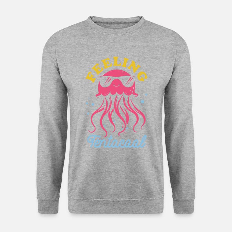 Feeling Tentacool - Jellyfish with Tentacles - Unisex Sweatshirt - salt & pepper