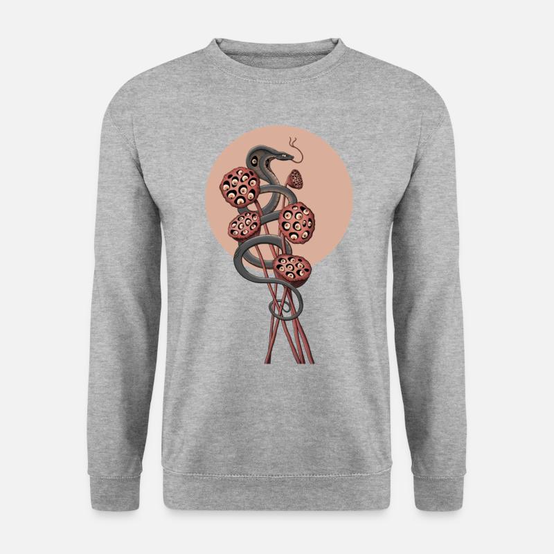Trypophobie - Unisex Pullover - Weißgrau meliert