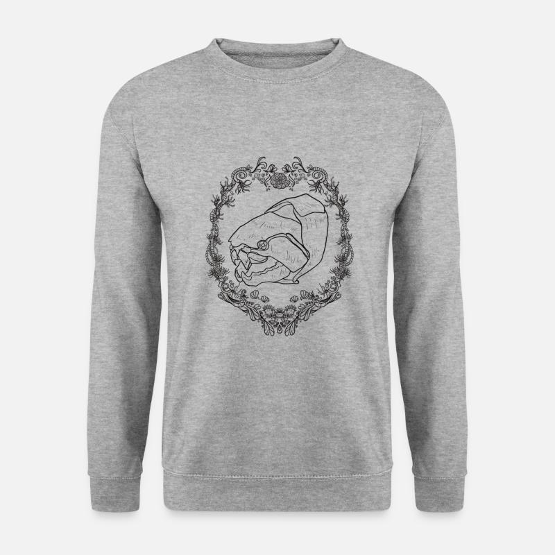 Dunkleosteus - Unisex Pullover - Weißgrau meliert