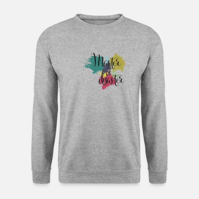 Master of Disaster - Unisex Pullover - Weißgrau meliert