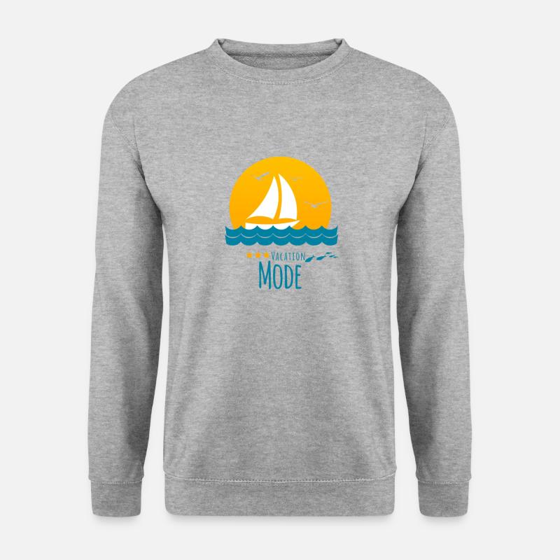 Vacation Mode - Holiday - Unisex Pullover - Weißgrau meliert