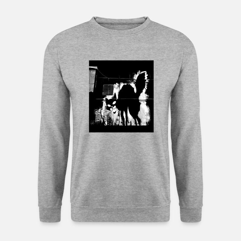 Buckel von Amsterdam - Unisex Pullover - Weißgrau meliert