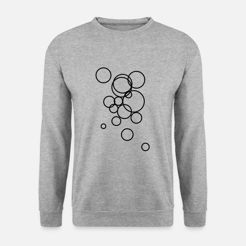 Abstract bubble pattern - Unisex Sweatshirt - salt & pepper