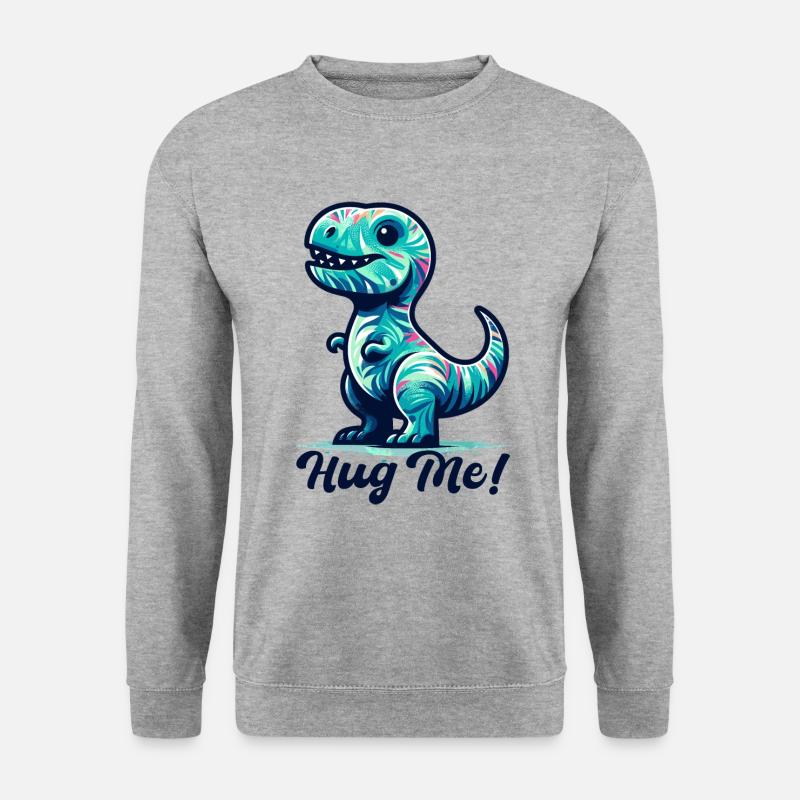 T-Rex Hug Me Hug Gift - Unisex Sweatshirt - salt & pepper