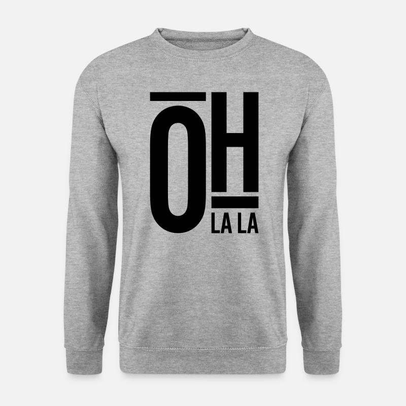 Oh La La - Unisex Pullover - Weißgrau meliert