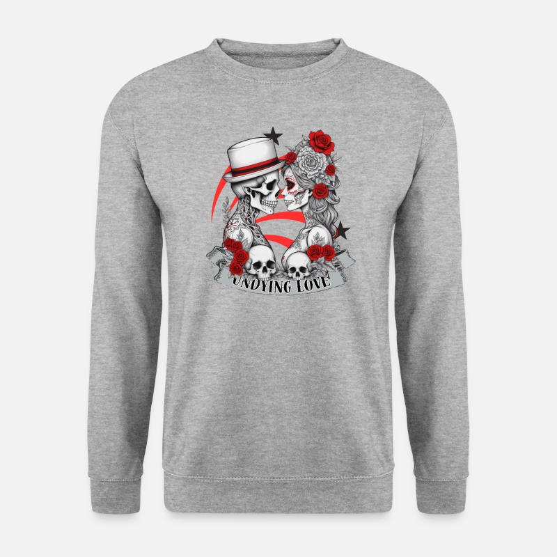 Undying Love - Unisex Pullover - Weißgrau meliert