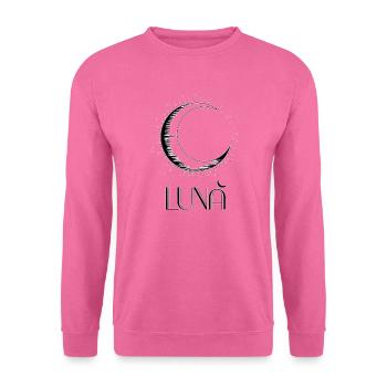 Minimalist "Luna" design - Unisex Sweatshirt - pink - Front