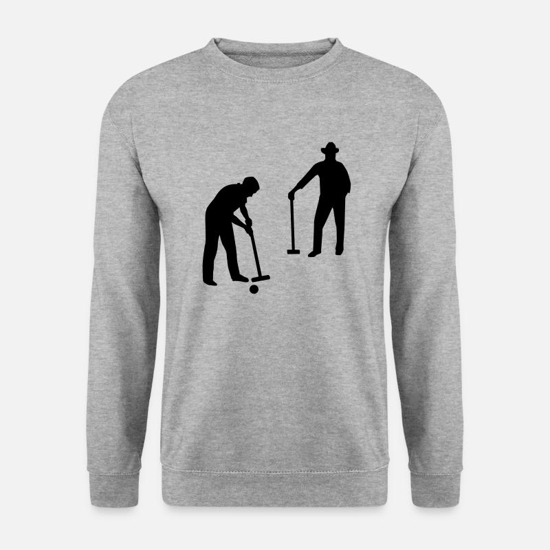 Krocket - Unisex Pullover - Weißgrau meliert