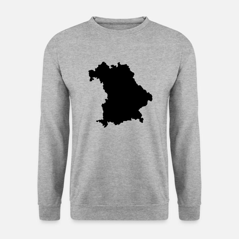 Bayern - Unisex Pullover - Weißgrau meliert