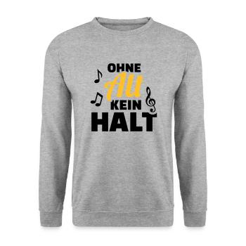 Chor - Unisex Pullover - Weißgrau meliert - Vorne - Alina (178cm) & Michal (187cm)