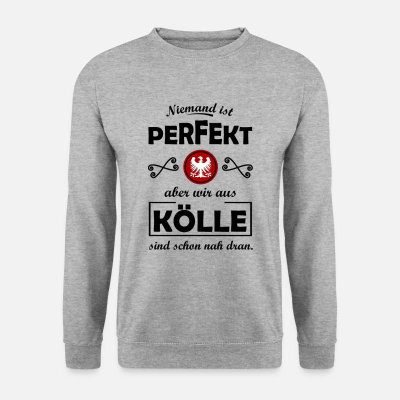 Zuhause in Colonia - Unisex Pullover - Weißgrau meliert