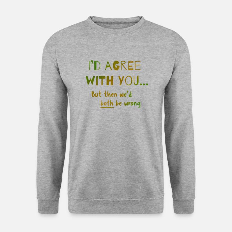 agree - Unisex Pullover - Weißgrau meliert