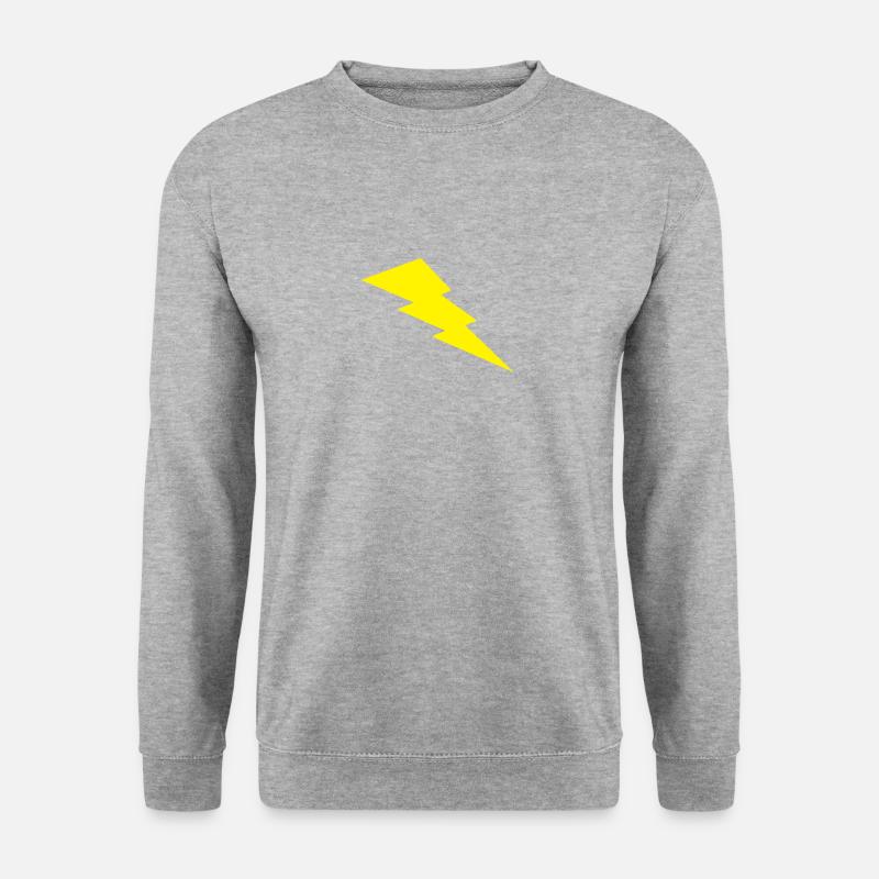 Blitz - Unisex Pullover - Weißgrau meliert
