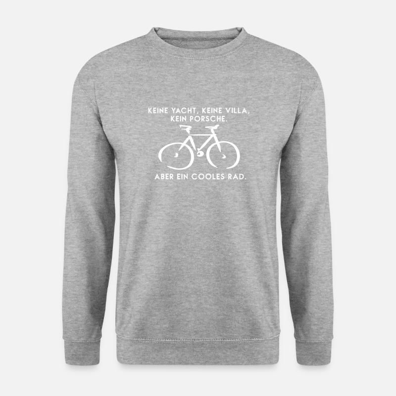 Aber ein cooles Rad! - Unisex Pullover - Weißgrau meliert