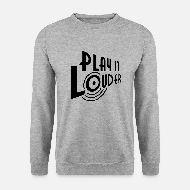 PLAY IT LOUDER - Unisex Pullover - Weißgrau meliert