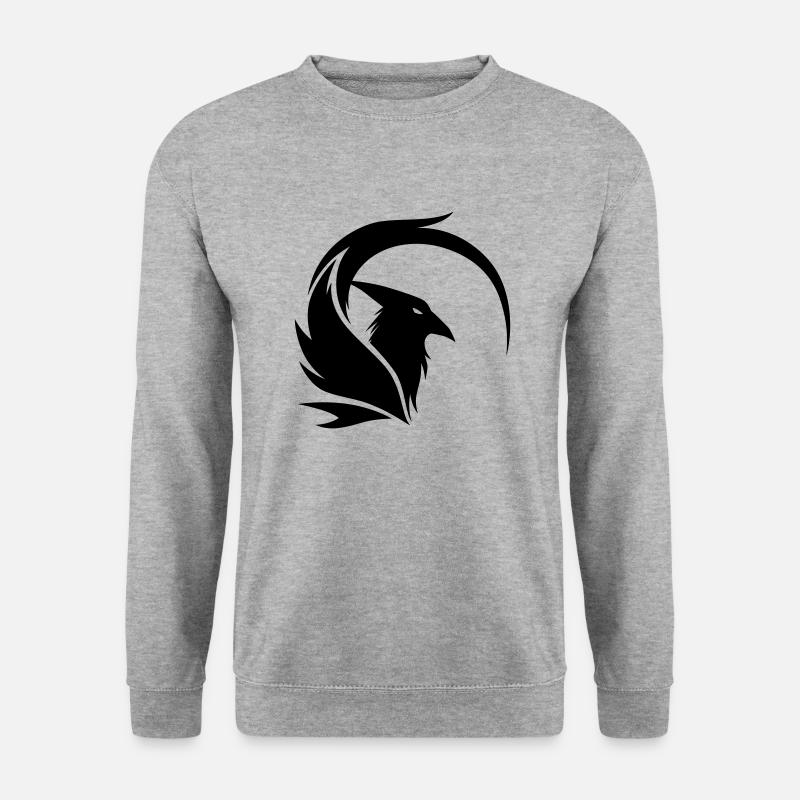 Phoenix Emblem - Unisex Pullover - Weißgrau meliert