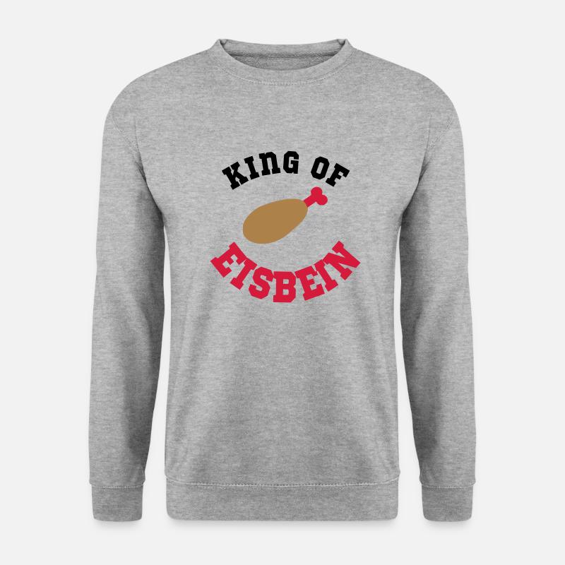 kochen - Unisex Pullover - Weißgrau meliert