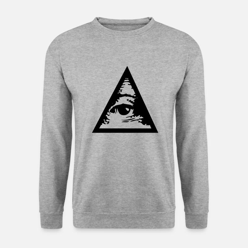 Triangle - Unisex Pullover - Weißgrau meliert