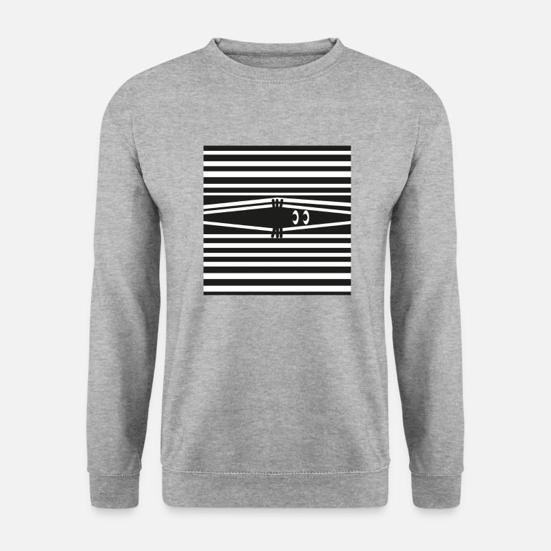 Agent Eye - Unisex Pullover - Weißgrau meliert