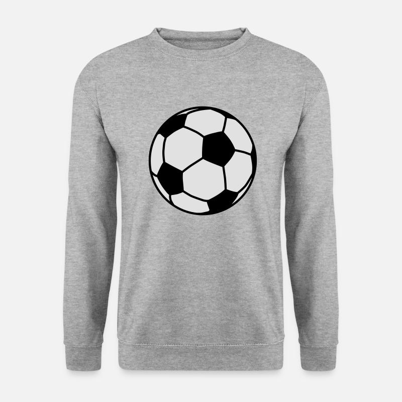 football / ball 2c - Unisex Pullover - Weißgrau meliert