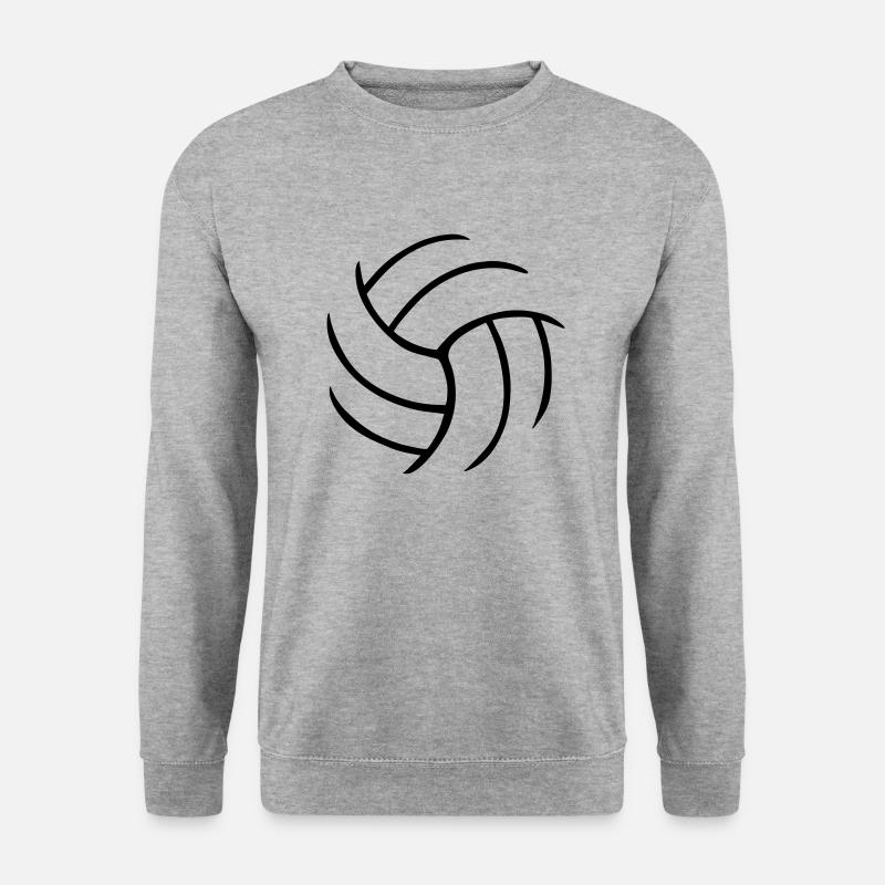 Volleyball - Unisex Pullover - Weißgrau meliert