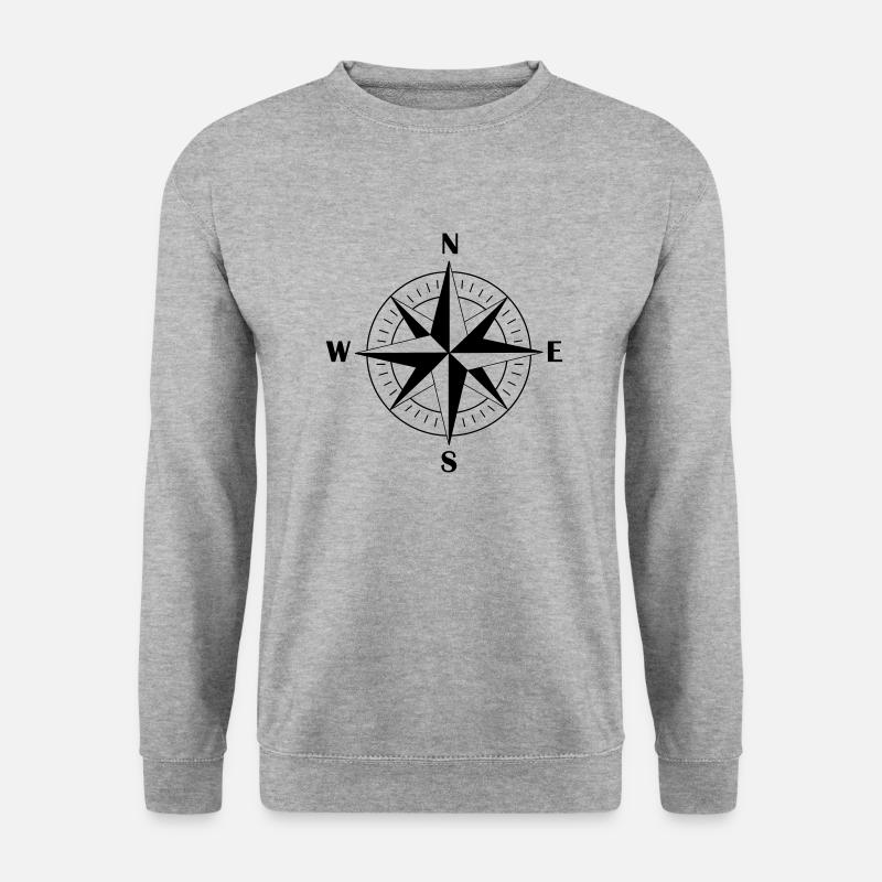 compass 001 - Unisex Sweatshirt - salt & pepper