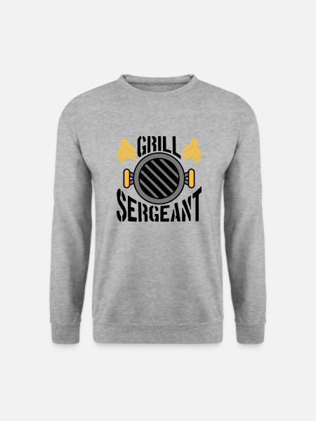 BBQ Grill Sergeant Barbecue Party - Unisex Sweatshirt - salt & pepper